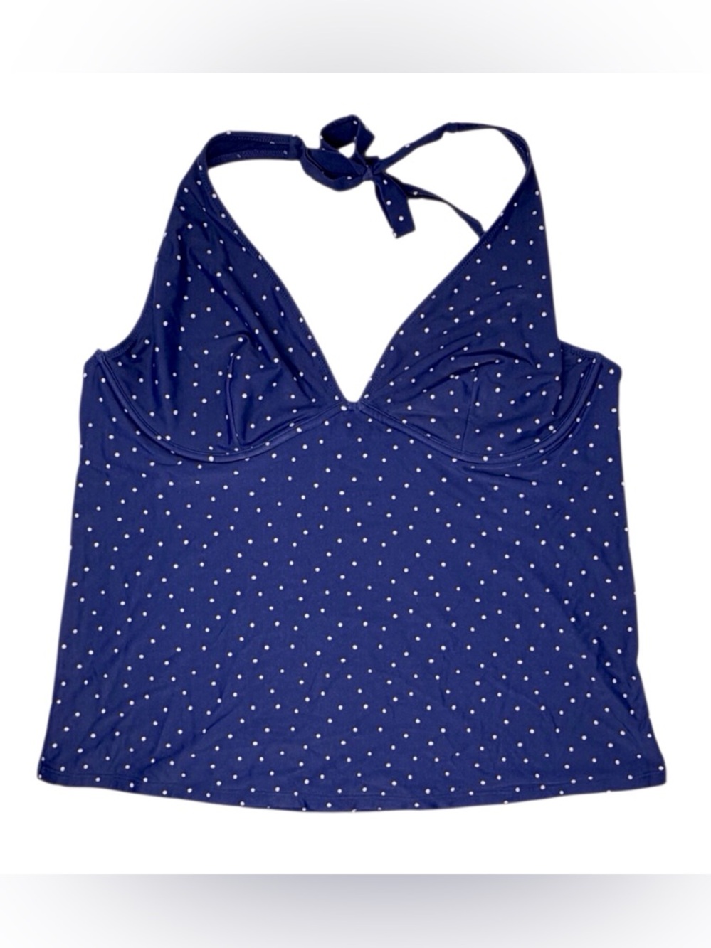 Old Navy blue w/white polka dot swim tankini women’s size XXL EUC